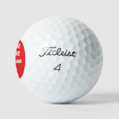 personalisiertes Rot Golfball (Logo)