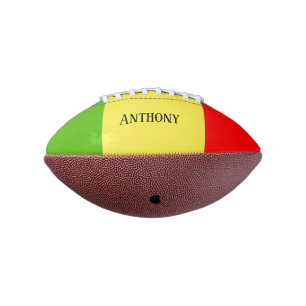 Personalisiertes Rot und Grün Football