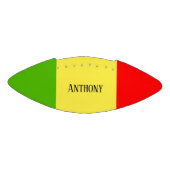 Personalisiertes Rot und Grün Football (Panel)