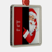 Personalisiertes Rot und Weiß Ornament Aus Metall (Rechts)