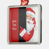 Personalisiertes Rot und Weiß Ornament Aus Metall (Links)