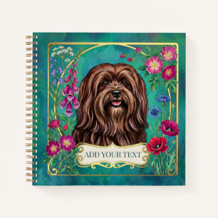 Personalisiertes Rotbraunes Lhasa Apso Quadratisch Notizblock