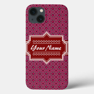 Personalisiertes rotes Abstrakt geometrisches Must Case-Mate iPhone Hülle