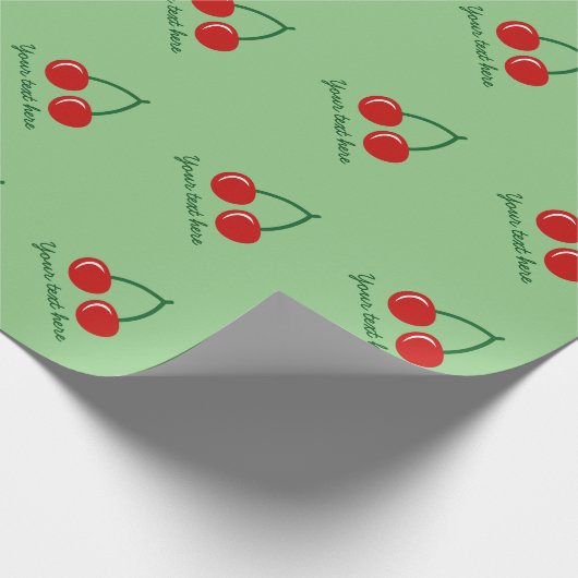 Personalisiertes rotes geschenkpapier (Ecke)