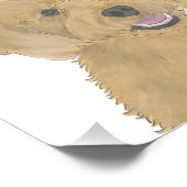 Personalisiertes Rotes Golden Apricot Doodle Art Fotodruck (Ecke)