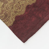 Personalisiertes rotes Goldethnische Prinzessin Fleecedecke (Ecke)