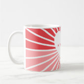 Personalisiertes rotes Herz Kaffeetasse (Links)