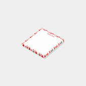 Personalisiertes Rotes Herz Post-it Klebezettel (angewinkelt)