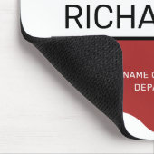 Personalisiertes Rotes Logo-Symbol für den Feuerwe Mousepad (Ecke)