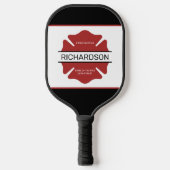 Personalisiertes Rotes Logo-Symbol für den Feuerwe Pickleball Schläger (Vorderseite)