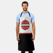 Personalisiertes Rotes Logo-Symbol für den Feuerwe Schürze (Getragen)