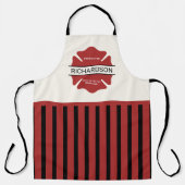 Personalisiertes Rotes Logo-Symbol für den Feuerwe Schürze (Vorderseite)