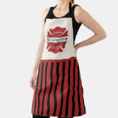 Personalisiertes Rotes Logo-Symbol für den Feuerwe Schürze (InSitu)