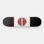 Personalisiertes Rotes Logo-Symbol für den Feuerwe Skateboard (Horizontal)