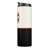 Personalisiertes Rotes Logo-Symbol für den Feuerwe Thermosbecher (Nach rechts gedreht)