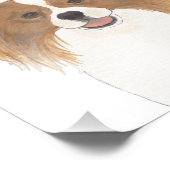 Personalisiertes Rotes & Weißes Papillo Fotodruck (Ecke)