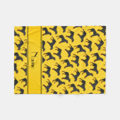 Personalisiertes Rottweiler-Hundsmuster Fleecedecke (Vorderseite (Horizontal))