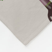 Personalisiertes Rotwein-Muster Fleecedecke (Ecke)