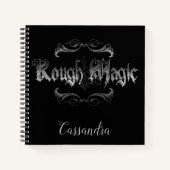 Personalisiertes Rough Magic Spiral Notebook Notizblock (Vorderseite)