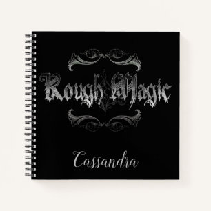 Personalisiertes Rough Magic Spiral Notebook Notizblock
