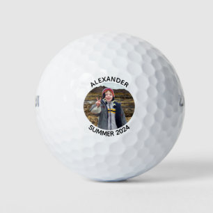 Personalisiertes Round Family Foto Golfball