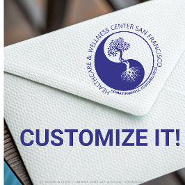 Personalisiertes Round Healthcare Business-Logo un Permastempel
