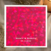 Personalisiertes Ruby 40-jähriges Hochzeitsjubiläu Serviette