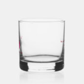 Personalisiertes Ruby 40. Jubiläums-Andenken-Gesch Whiskyglas (Links)