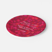 Personalisiertes Ruby Gem Red 40th Anniversary Par Pappteller (Schrägansicht)