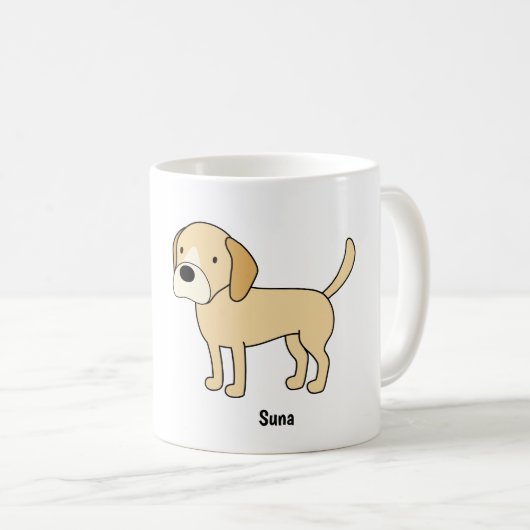 Personalisiertes Rubyfornia verfolgt klassische Kaffeetasse (VorderseiteRechts)