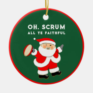 Personalisiertes Rugby 2023 Sammlerstück Keramik Ornament
