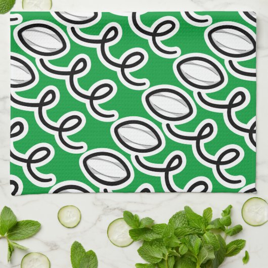 Personalisiertes Rugby-Handtuch | Thema Sport Handtuch (Gefaltet)