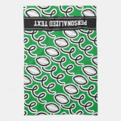 Personalisiertes Rugby-Handtuch | Thema Sport Handtuch (Vertikal)