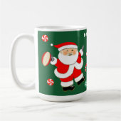Personalisiertes Rugby Holiday-Geschenk Zwei-Tone- Kaffeetasse (Links)