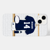 Personalisiertes Rugby Jersey im Schließzimmer Case-Mate iPhone Hülle (Rückseite (Horizontal))