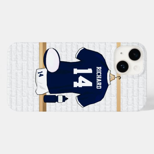 Personalisiertes Rugby Jersey im Schließzimmer Case-Mate iPhone Hülle (Rückseite (Horizontal))