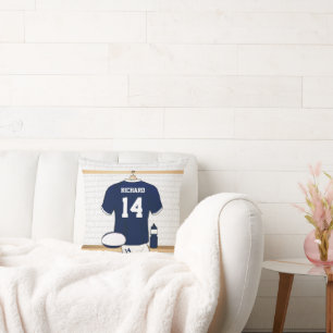 Personalisiertes Rugby Jersey im Schließzimmer Kissen