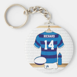 Personalisiertes Rugby Jersey im Schließzimmer Schlüsselanhänger