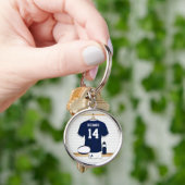 Personalisiertes Rugby Jersey im Schließzimmer Schlüsselanhänger (Hand)