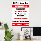 Personalisiertes Rugby Kid's Game Poster (Heimbüro)