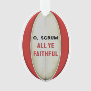 Personalisiertes Rugby-Sammelobjekt aus Keramik Ornament