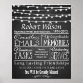 Personalisiertes Ruhestandposter Druckmärchen Poster (Vorne)