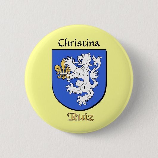 Personalisiertes Ruiz Historisches Schild Button (Vorderseite)