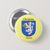 Personalisiertes Ruiz Historisches Schild Button (Vorne & Hinten)