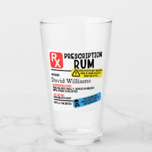 Personalisiertes Rum-Glas Glas
