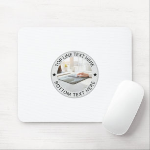 Personalisiertes rundes Foto-Text-Mark-Geschenk Mousepad