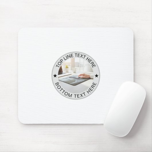 Personalisiertes rundes Foto-Text-Mark-Geschenk Mousepad (Mit Mouse)