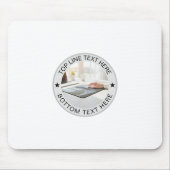 Personalisiertes rundes Foto-Text-Mark-Geschenk Mousepad (Vorne)