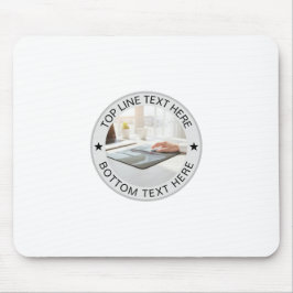 Personalisiertes rundes Foto-Text-Mark-Geschenk Mousepad