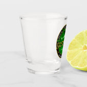 Personalisiertes, rundes irisches Pub-Logo Schnapsglas (Links)